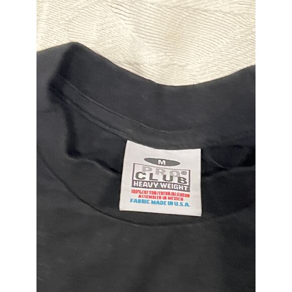 Pro Club Heavy Weight Black T-Shirt Mens M - Picture 3 of 3